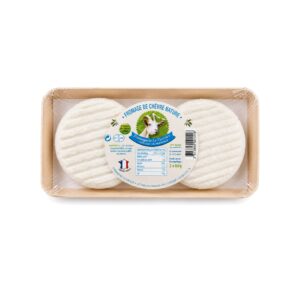 Fromage de chèvre Nature — plateau 80 g × 2